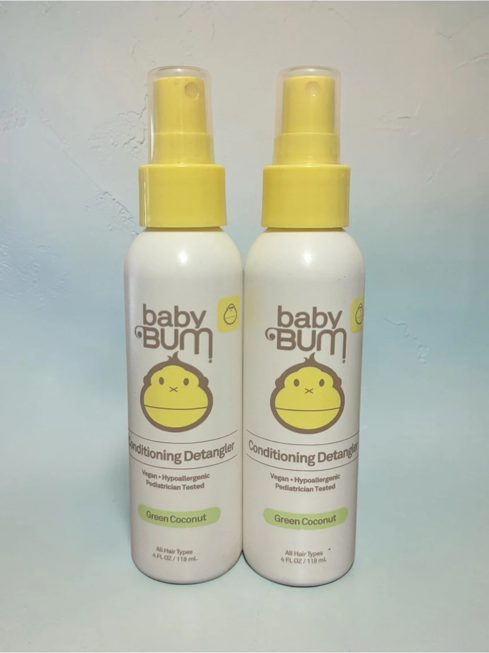 (2) Baby Bum Conditioning Detangler - Green Coconut - 4 fl oz Each NEW
